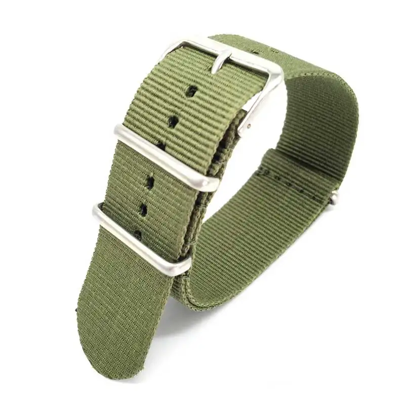 Ремешок нейлоновый в стиле ретро для наручных часов армейский Военный браслет