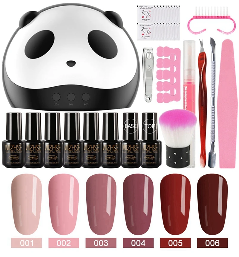 MC-C001 MIZHSE Гель-лак для ногтей Набор для акриловых ногтей Vernis Полупостоянный УФ с лампой для ногтей Набор 36 Вт УФ-светодиодный светильник для наборы для ногтей инструмент - Цвет: MC-C001