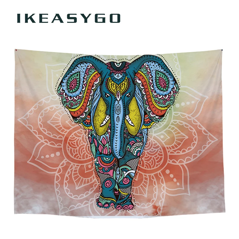 IKEASYGO 1 шт. животных Elephent гобелен Цветной печатных декоративный 2000x1300 мм 1500x1300