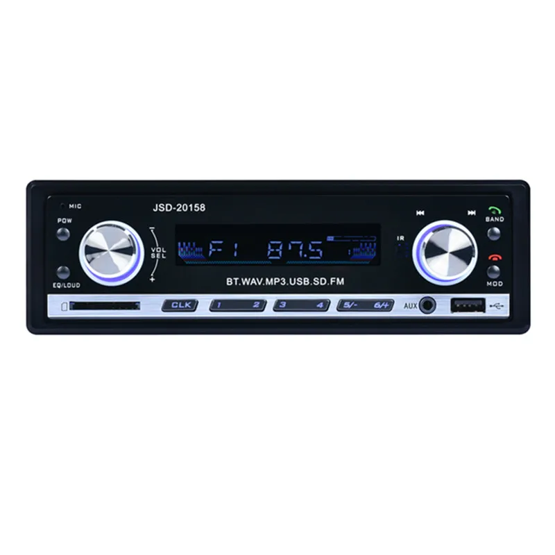 Авторадио 1 din Bluetooth автомобильное радио JSD 20158 аудио стерео AUX вход FM рекордер