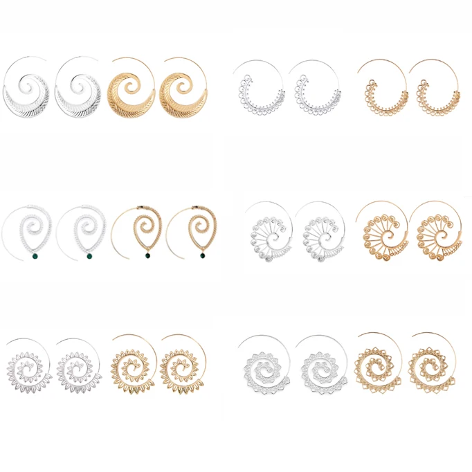 Женские серьги подвески золотого цвета Модные Винтажные в подарок для