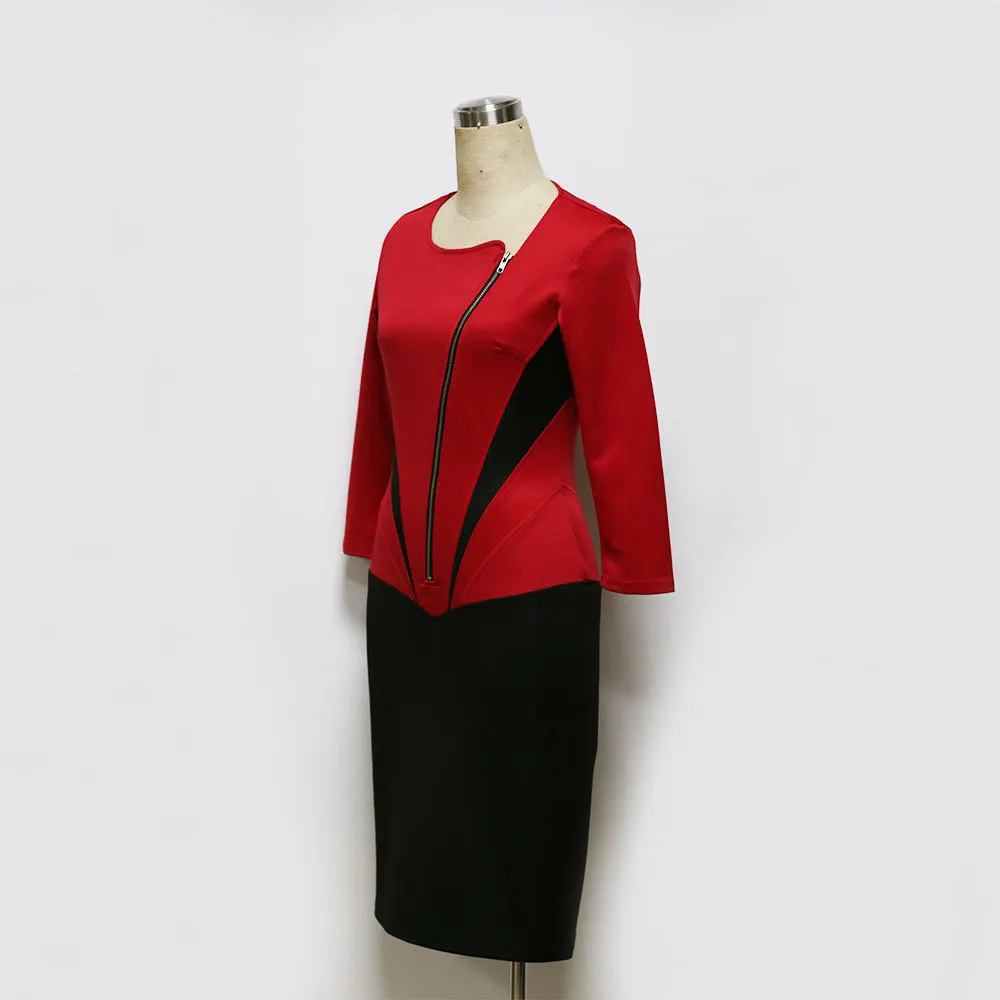 Осенние рабочие платья для женщин Карьера женские 2018 Новое поступление