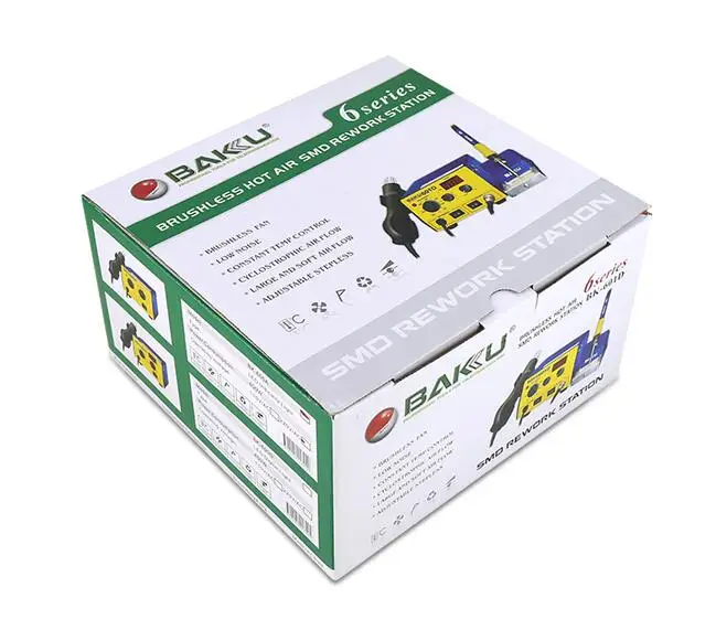Паяльная станция SMD с цифровым светодиодным дисплеем 220 В/110 В|baku bk-601d|baku solderingbaku