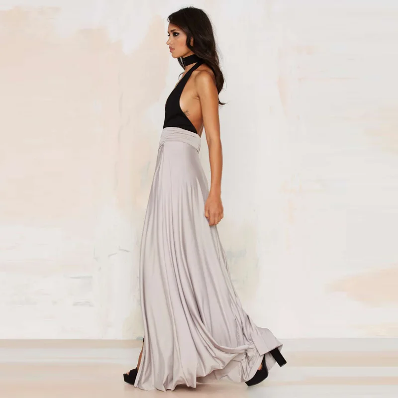 Женская длинная туника A Forever плиссированная с высокой талией и боковым вырезом