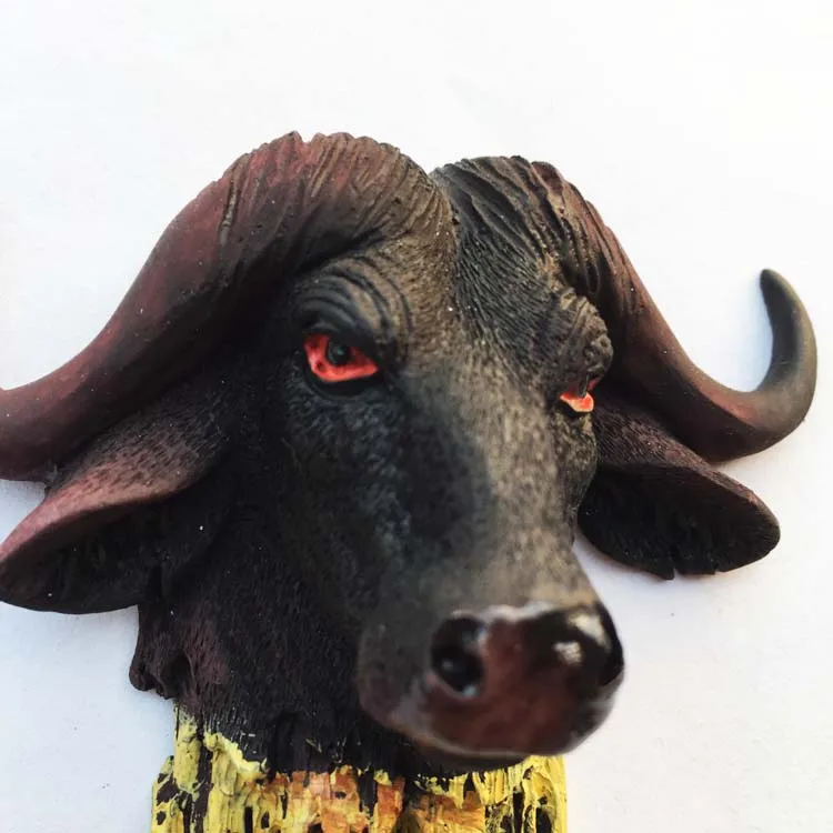 Кения креативные дорожные сувениры трехмерные магнитные наклейки bison head на