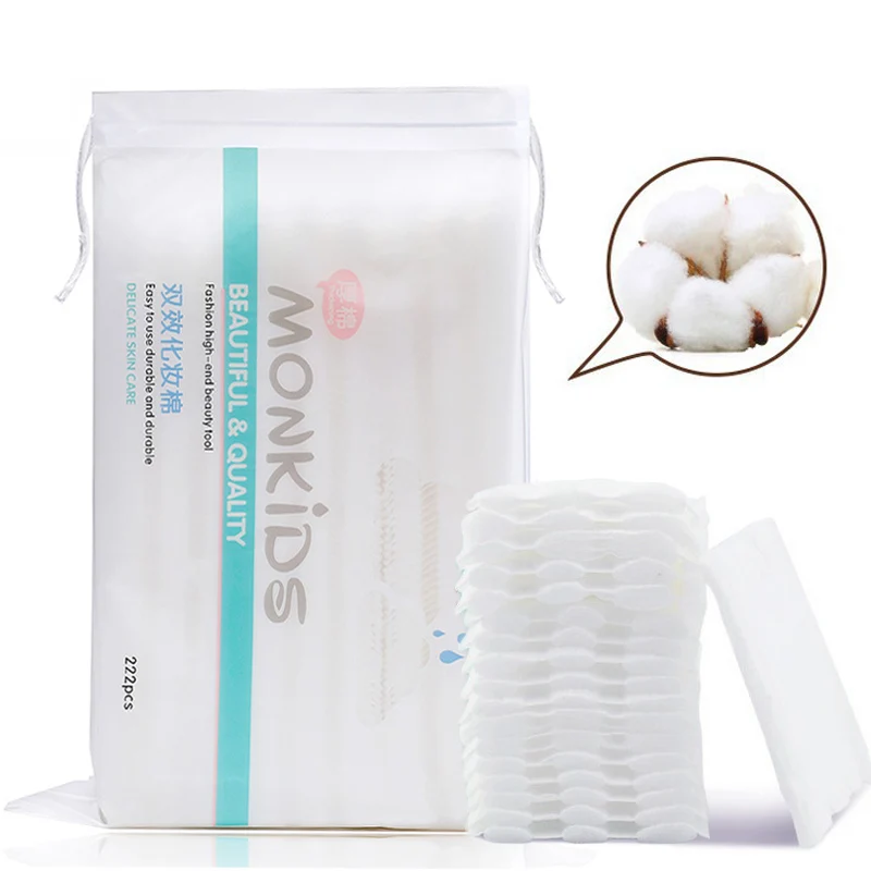 Лидер продаж 222 шт. мягкие хлопковые салфетки для снятия макияжа бумага ногтевого