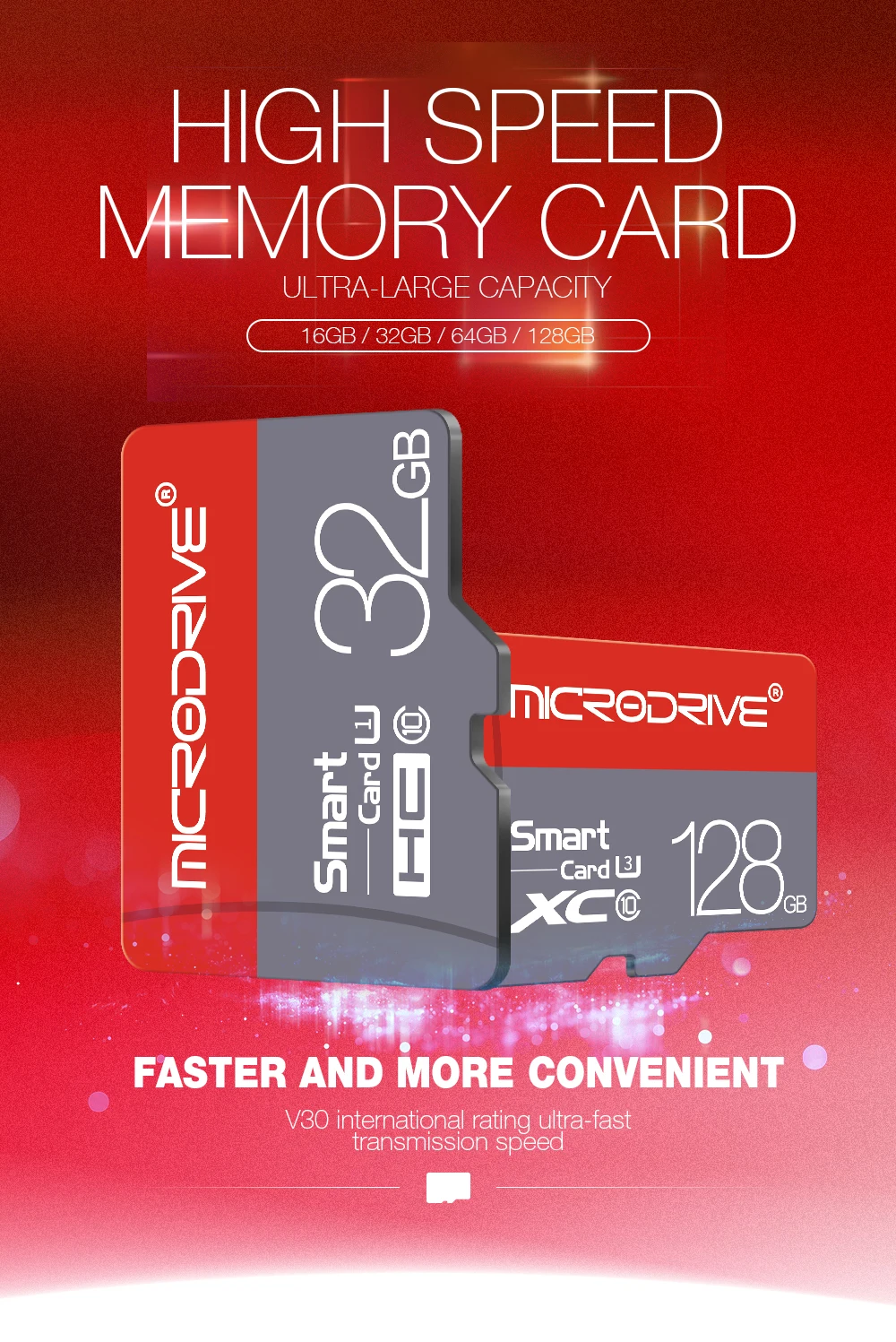 Карта Micro SD Transflash, 32 ГБ, 16 ГБ, 64 ГБ, 128 ГБ, флешка, UHS-1, 8 ГБ, класс 10, TF карта, карта памяти, флэш-память, Microsd, sdhc