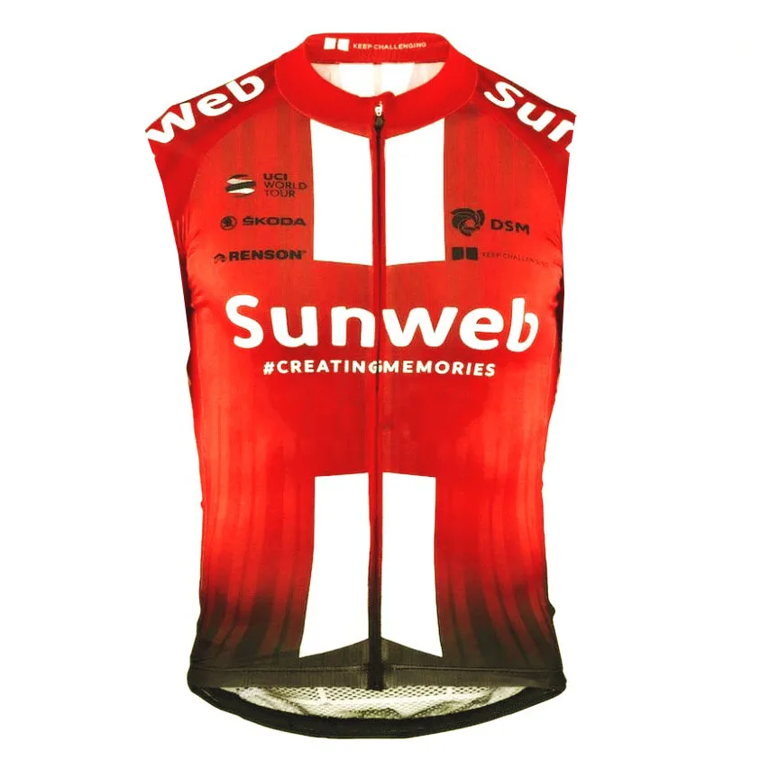sunwe pro team sunweb велосипедный ветрозащитный жилет с 3 карманами дышащий мужской летний MTB windstopper Ropa Ciclismo велосипедный жилет - Цвет: sunwe