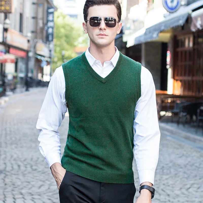 Высококачественный кашемировый свитер для мужчин 96.3% формального бизнеса