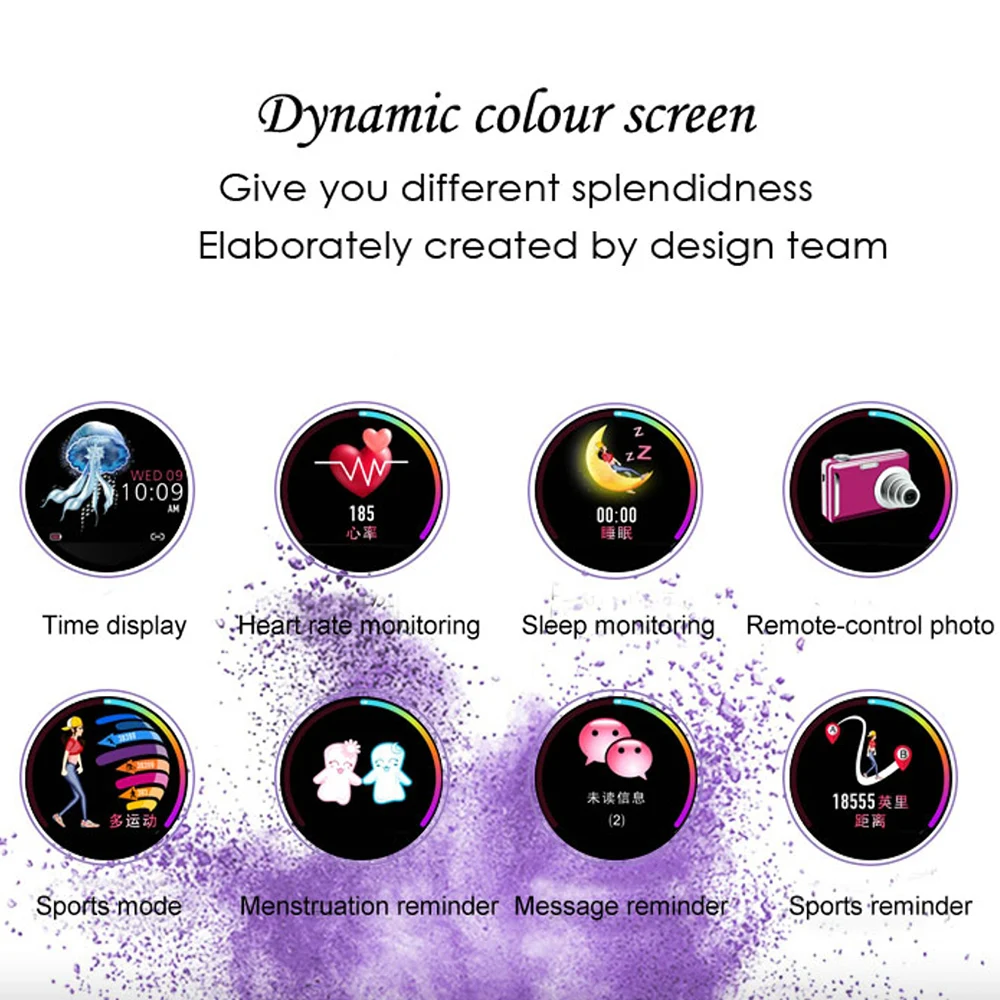 Женский Смарт браслет для фитнеса фитнес с пульсометром умные часы подарок друга