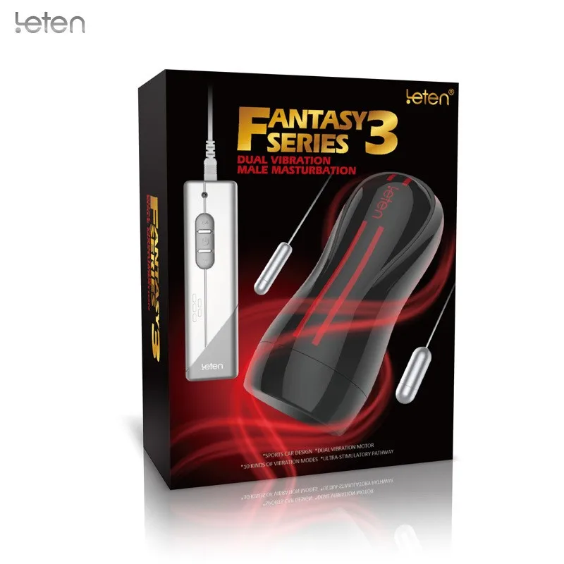 Leten Fantasy 3 Electric Hip Dual Engine 10 Modes Vibration Male Hands Free Masturbator w/ Strong Sucker Adult Sex Toys for Men | Красота и