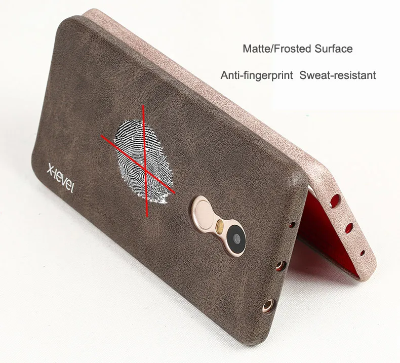 X-Level Case For Xiaomi Redmi Note 4 Retro Vintage X Level Leather Back Protective Cover Note4 Pro Prime |