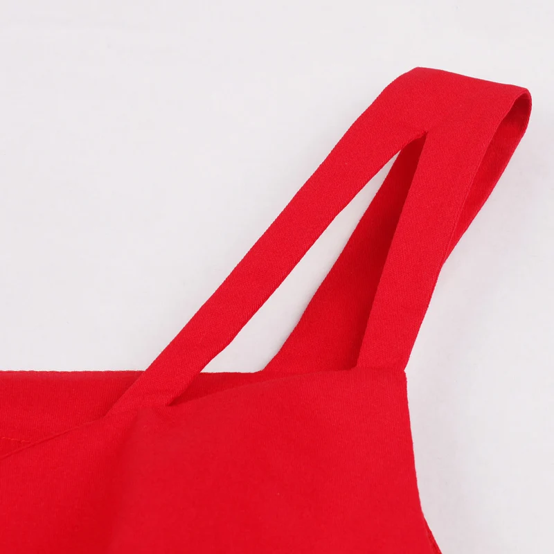 Женское плиссированное платье Tonval винтажное красное Хлопковое в стиле ретро с