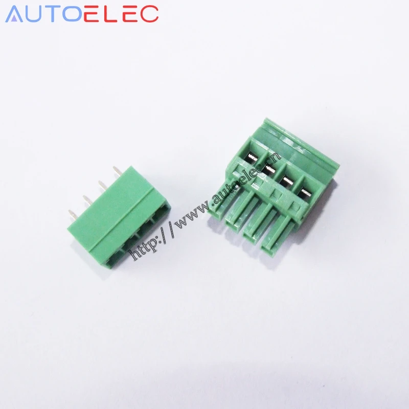4P Шаг 3 81 мм PCB подключаемые клеммные блоки клеммы pcb электрические клеммы|connector