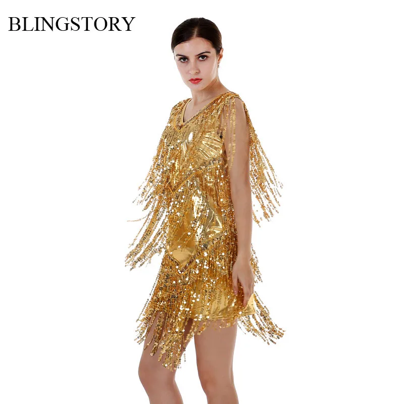 BLINGSTORY европейский бренд Роскошные платья модное блестящее платье с блестками