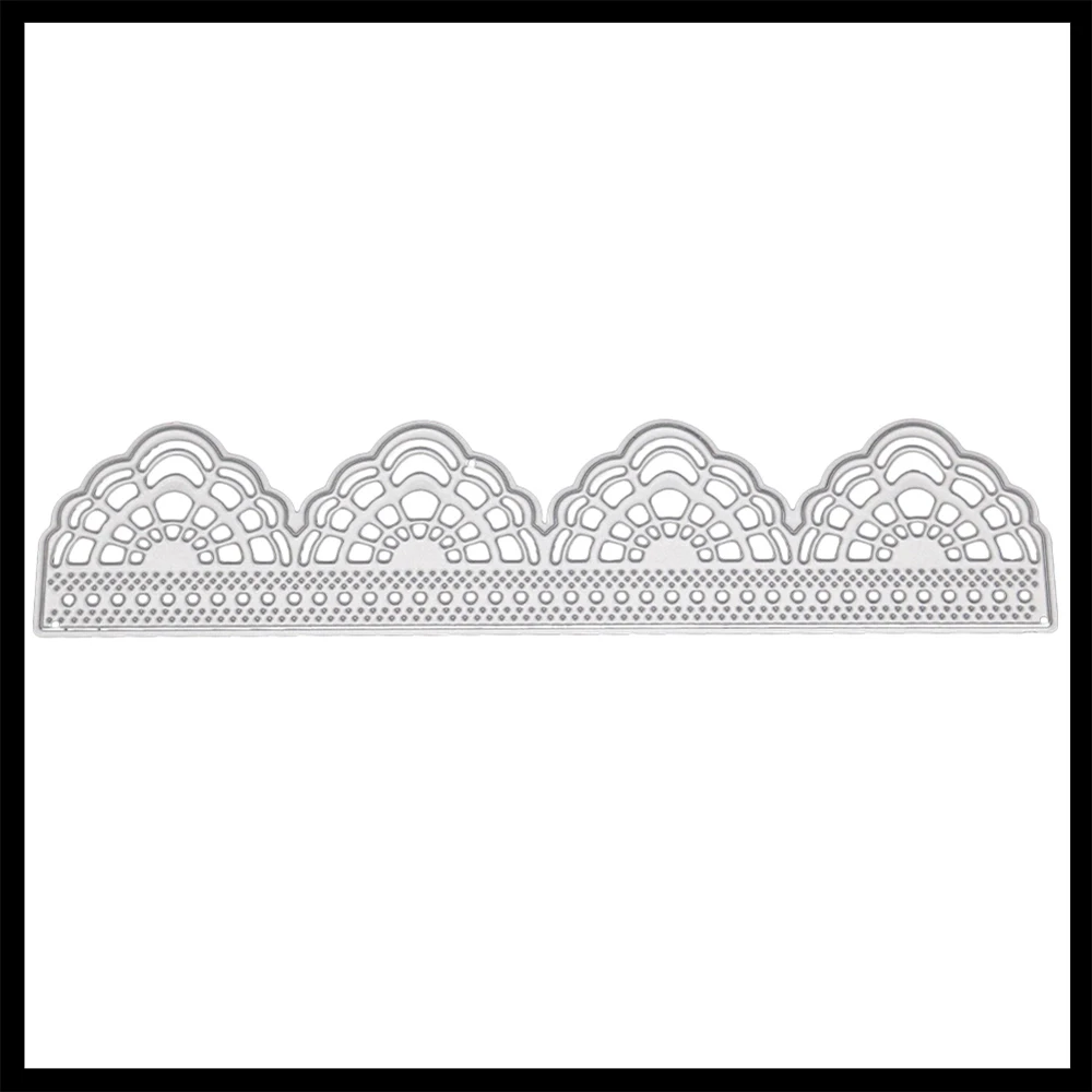 Hemere Metal Cutting Dies New 150*36mm Lace strip Frame Embossing Die for Making DIY Creat Scrapbooking Craft Cards Cut Stencils | Дом и сад