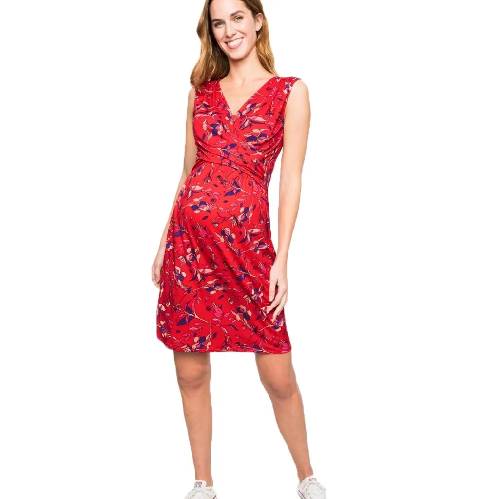 Women Maternity Dresses for Feeding Floral Print Summer Elegant Party Nursing Dress Casual Pregnant Clothes Vetement Femme 19May | Мать и