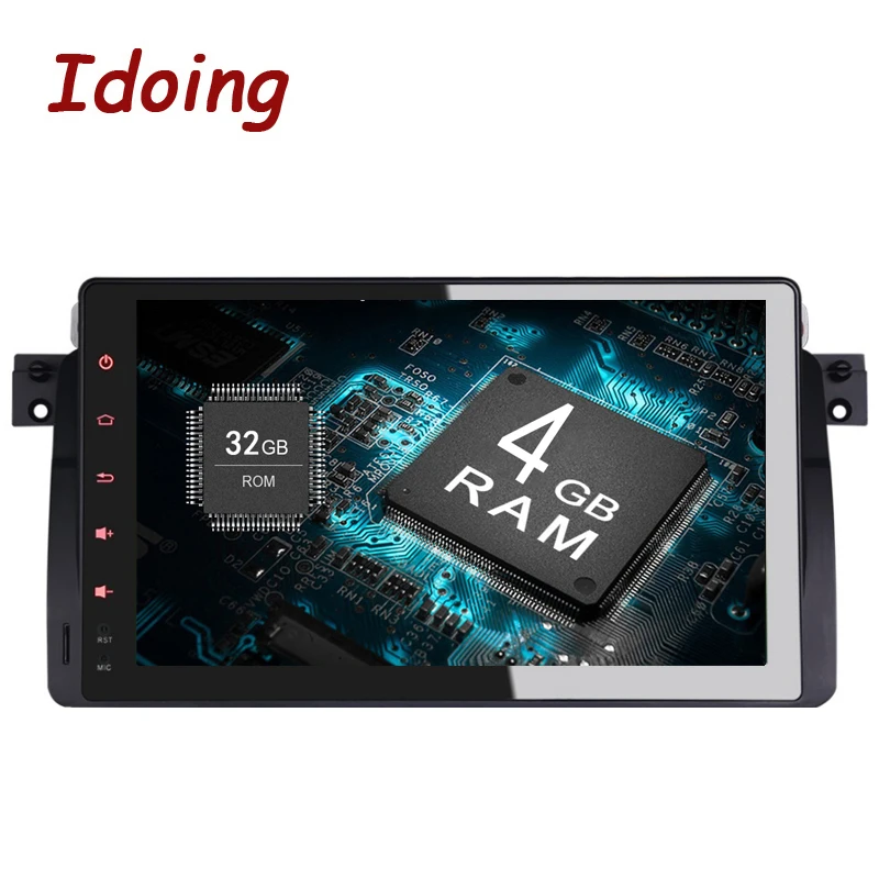 Idoing 4GB + 32G Руль 2Din Android8.0 для BMW E46/320/325 автомобильный DVD мультимедийный плеер