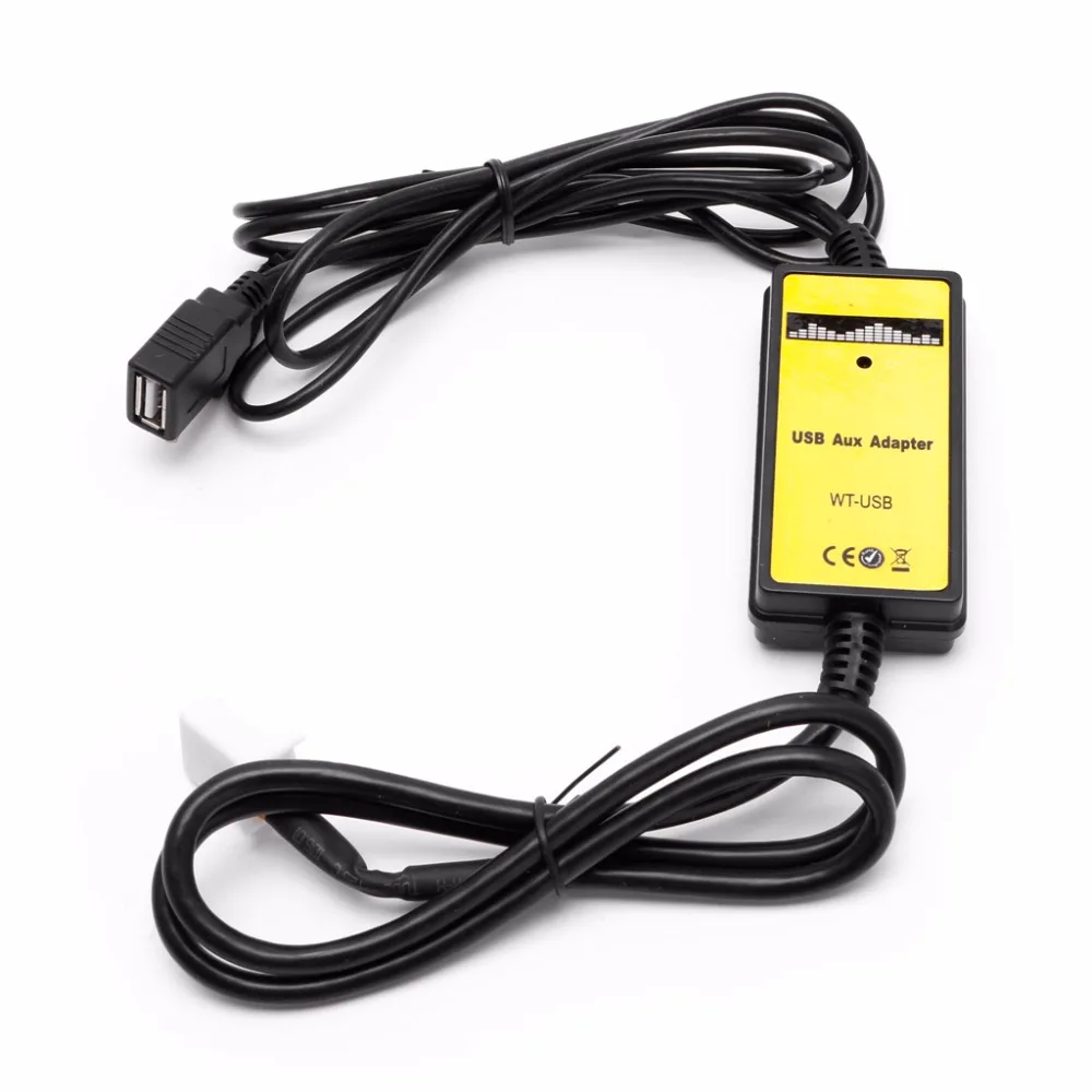 OOTDTY автомобильный аудио CD адаптер переходник MP3 USB интерфейс AUX SD Дата-кабель 2x6