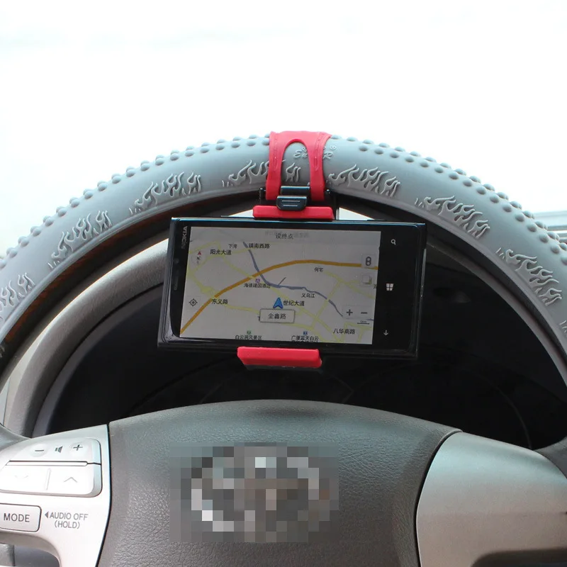 1 Универсальный Автомобильный руль телефонная розетка Держатель Навигации Держатель для навигатора чехол для SamsungS4 S5 s6 edge S7 край 5S SE 6 S Plus