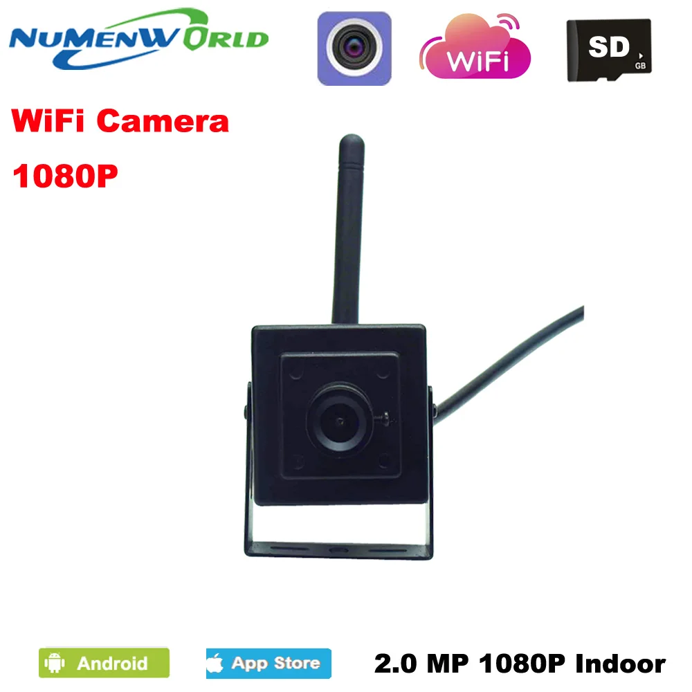 Мини Wi Fi IP камера 1080P HD P2P 802.11b/g/n сетевая Micro TF карта беспроводная видеонаблюдения