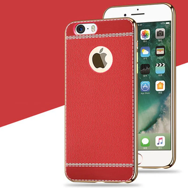 YUETUO роскошный чехол для apple iphone 5 5s se 5se s силиконовые аксессуары телефонов кожаный