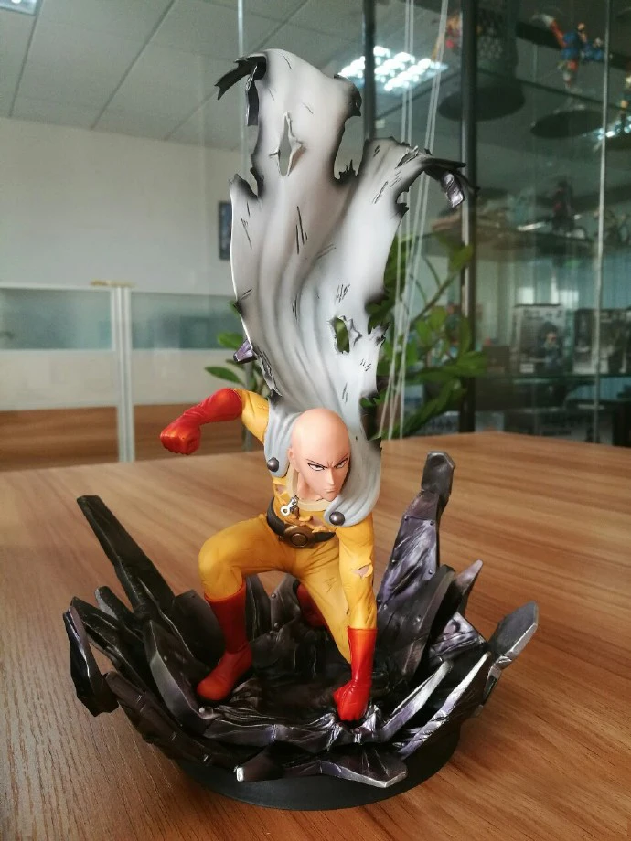Аниме 25 см Сайтама ONE PUNCH MAN Статуэтка из ПВХ Рисунок Модель Коллекция