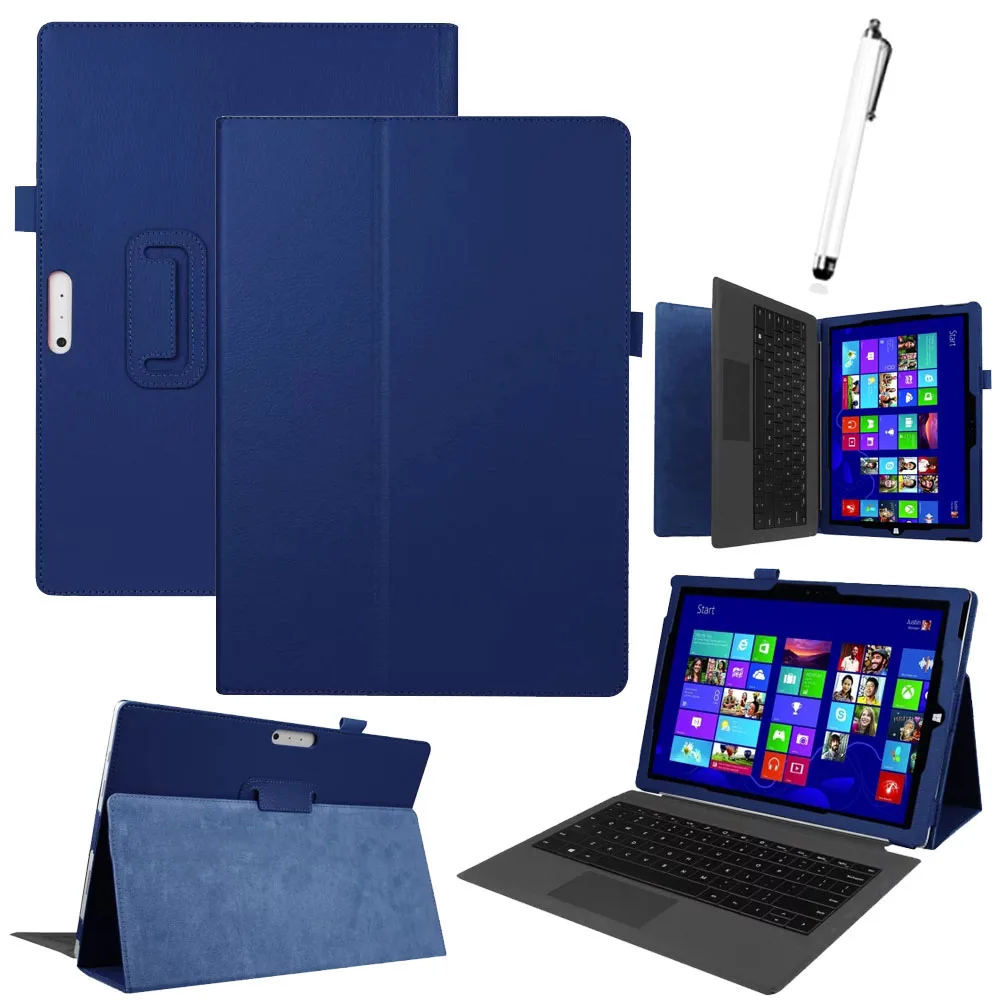 Для Surface Pro 3 Pro 4 из искусственной кожи Чехол Ультра тонкий корпус подставка чехол для microsoft Surface Pro3 Pro4 12 дюймов планшет+ ручка