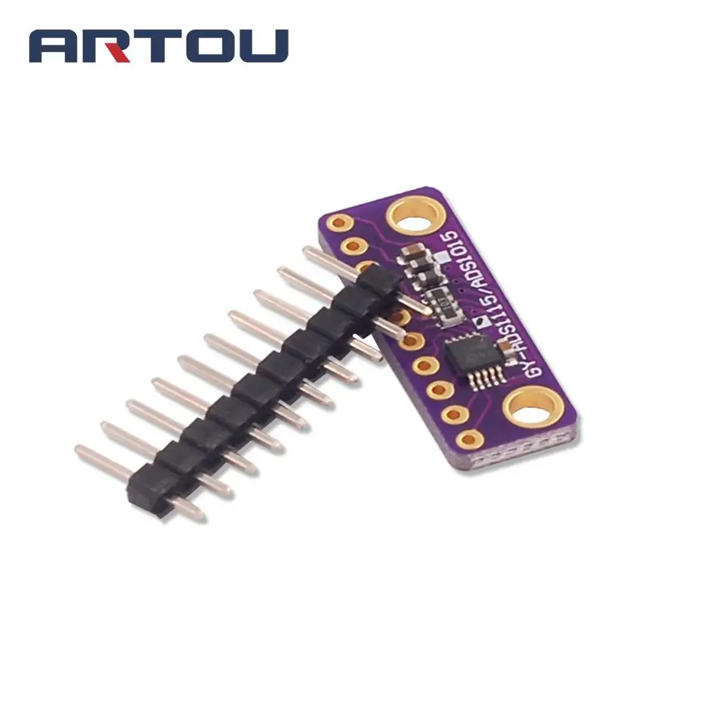 I2C ADS1115 16 бит ADC 4 канальный модуль с программируемым усилителем 2 0 В до 5 для Arduino