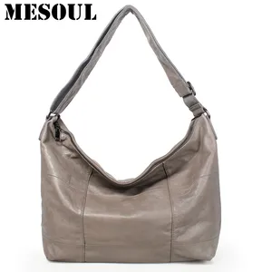 Meshoul брендовая вместительная Повседневная Сумка-тоут, женские сумки на плечо из натуральной кожи, женская сумка через плечо, высококачественные дизайнерские сумки