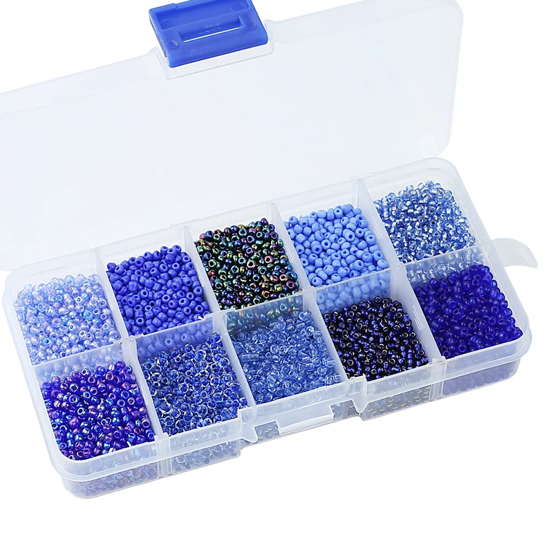 Одна коробка 10 видов цветов смешанные 2 мм чешские стеклянные бусины Австрийские