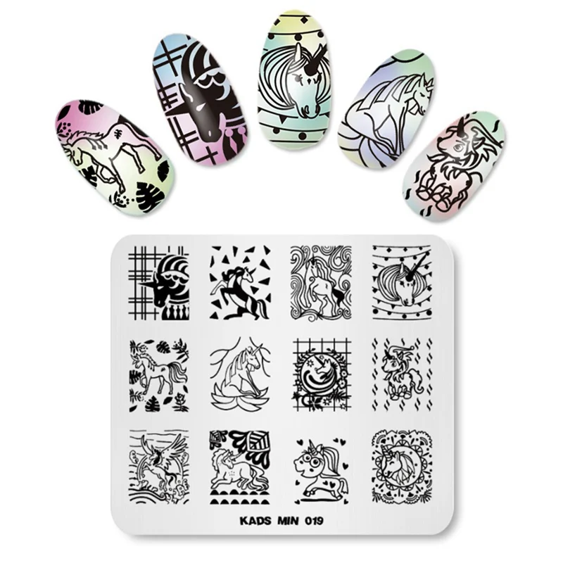 Шаблоны дизайна KADS для маникюра 10 вариантов 1 шт.|manicure plate|designer platesplate design |
