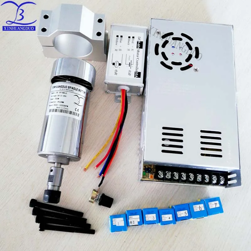 Cnc шпиндель 300 Вт с воздушным охлаждением Фрезерный двигатель и высокоскоростной