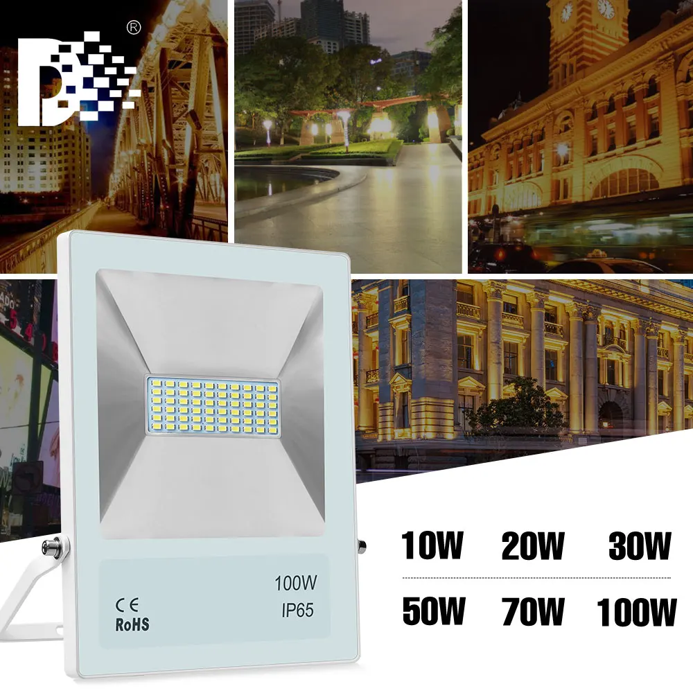Светодиодный прожектор ip65 10 Вт 20 30 50 70 100 Вт|100w led light|exterior lightingreflector exterior |