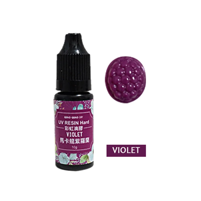Violet Пигмент УФ гель лак твердый клей для силиконовой полимерная Форма ювелирных изделий поделка рукоделие m99 - Цвет: Violet