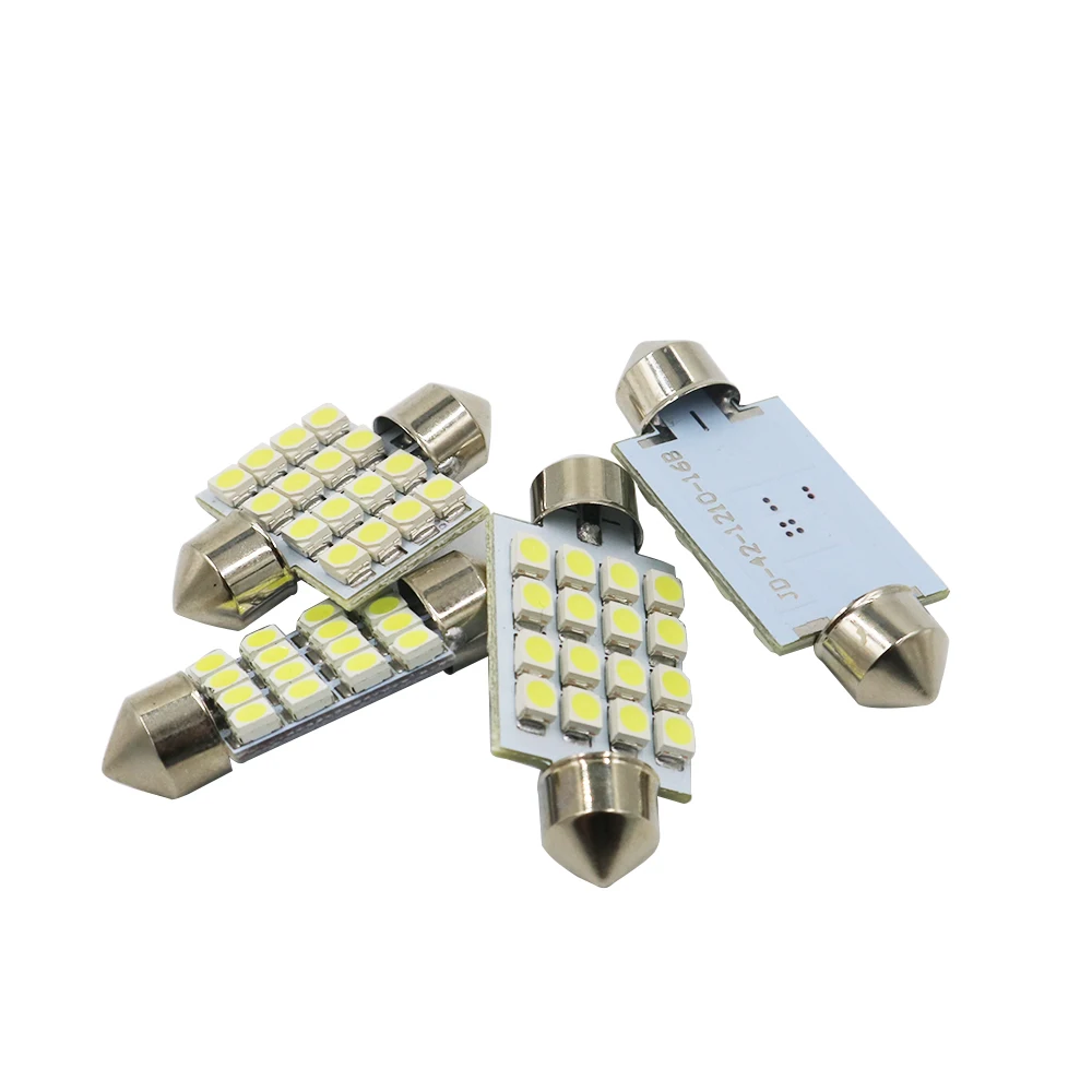 YSY 500x C5W 31 мм 36 39 41 1210 SMD 16 LED авто купольная гирлянда для интерьера карта лампы DC 12V