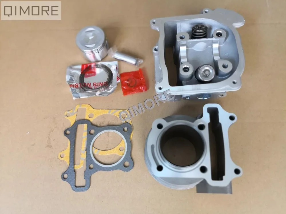 39 мм 139QMB GY6-50 cc обновлен до 47 мм 147QMD GY6 80 cc большой комплект отверстий, с головкой цилиндра 64 мм клапаны