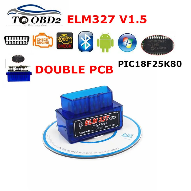 Диагностический инструмент V1.5 Super Mini ELM327 Bluetooth ELM 327 версия 1 5 OBD2 / OBDII для Android