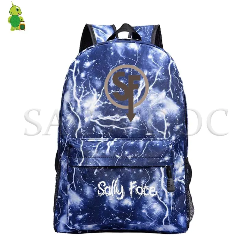 8 Sally Face Mochila рюкзак с рисунком галактики пространства для подростков, школьные сумки для женщин и мужчин, рюкзак для ноутбука, рюкзак для путешествий, детские сумки для книг - Цвет: 8