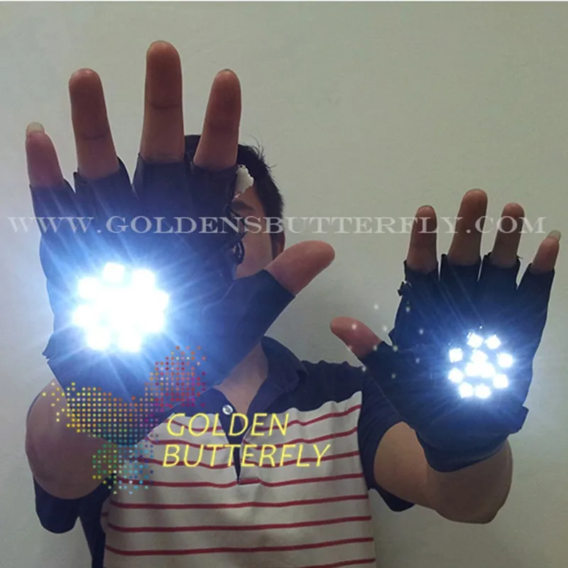 Светодиодные перчатки лидер продаж 2017 световые реквизит для освещения