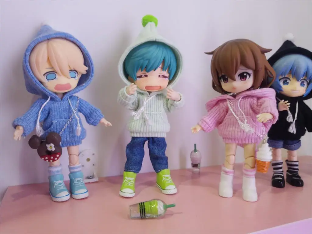 Толстовка комплект одежды для Obitsu11 OB11 1/12 кукла OB11 кукла gsc molly доступна для cu-poche OB11 Аксессуары куклы
