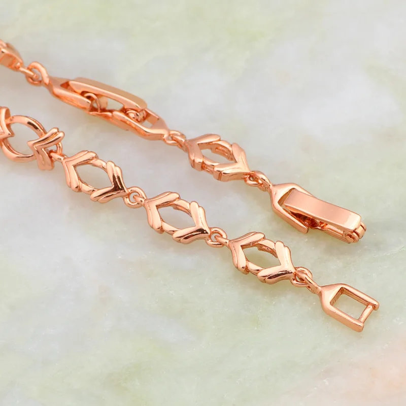 Новинка 2019 массивные ювелирные изделия розовое золото Мульти Кубический