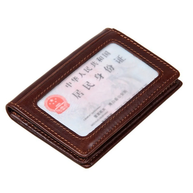 COWATHER высокое качество топ корова подлинной кожаный держатель карты для мужчины