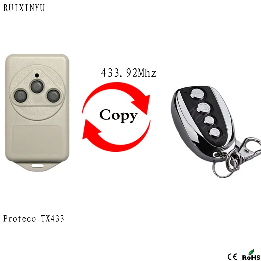 

Proteco TX433 Remote Control 433.92mhz Gate Garage Door Proteco TX433 433mhz Remote Control With Battery 433.92mhz