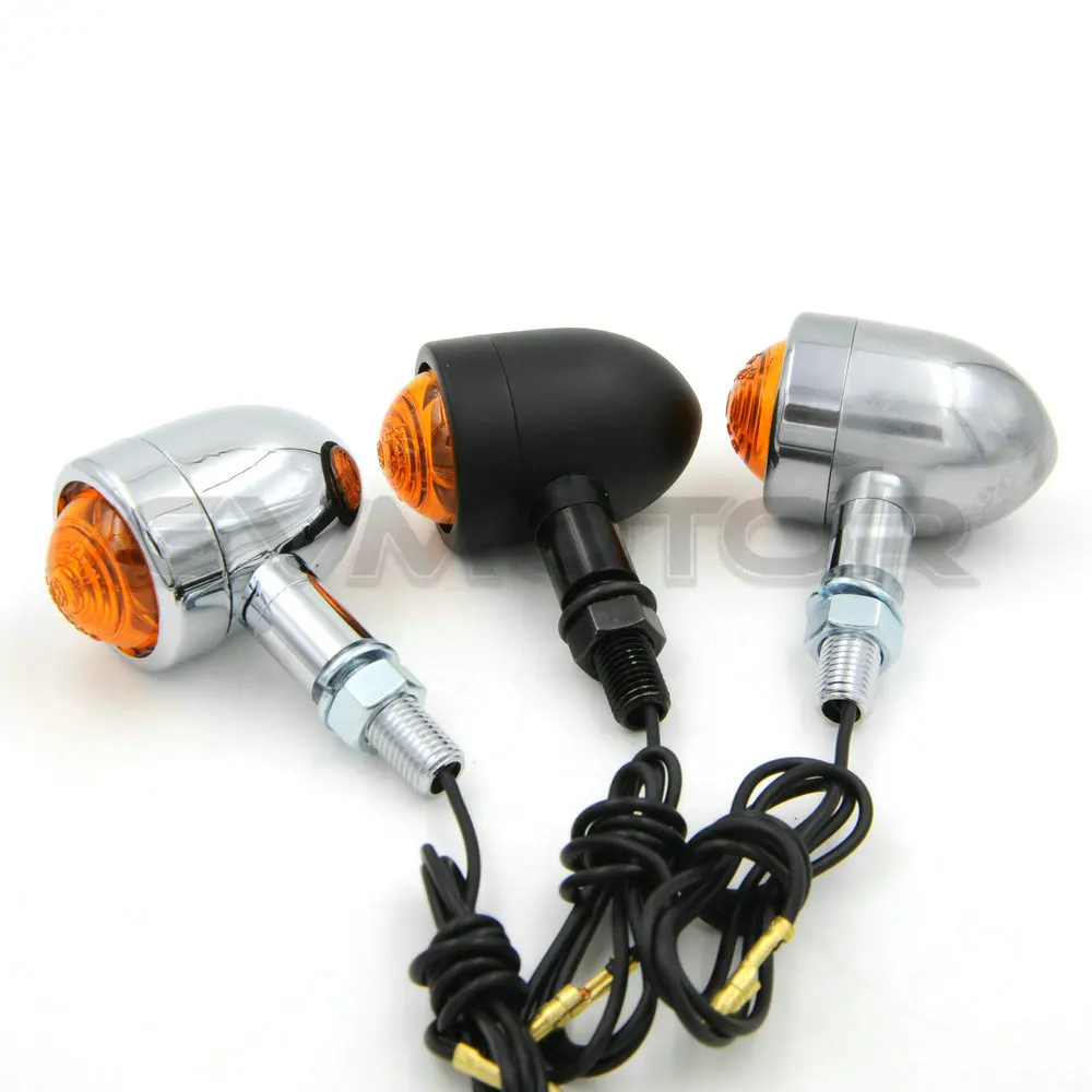 Винтаж кафе гонщик скремблер трекер мотоцикл свет Передние Задние поворотники