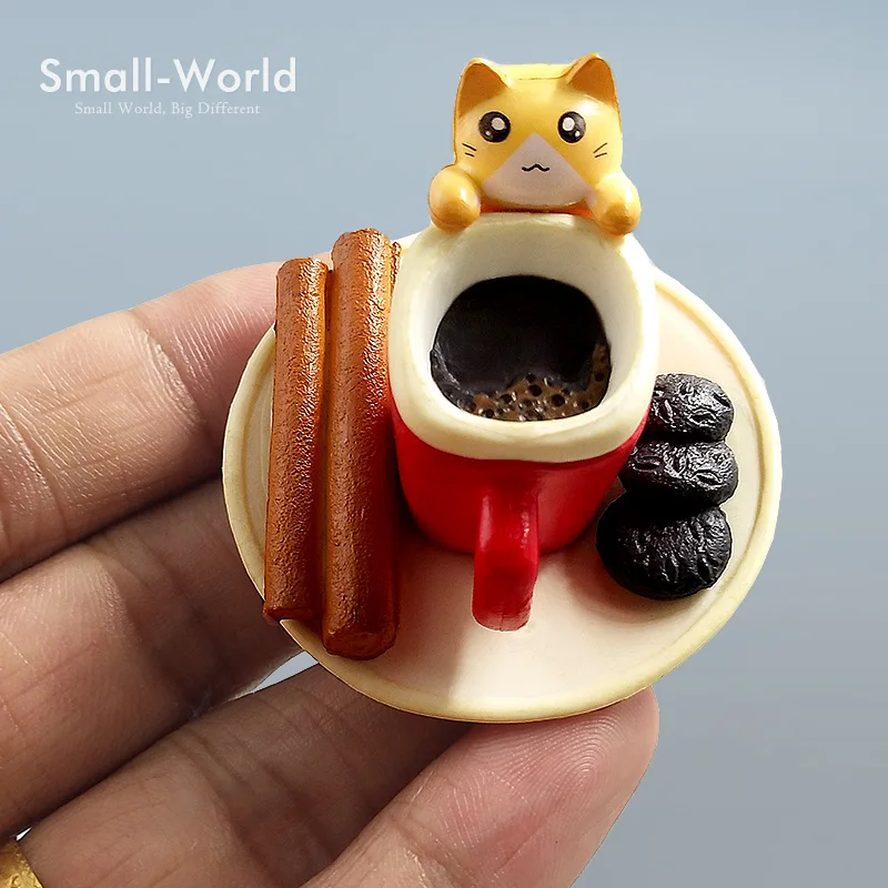 Мини кошки мох микро мир бонсай искусственные игрушки статуэтки маленькое