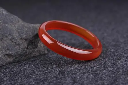

Natural red agate bracelet super small thin flat jade bracelet cb4