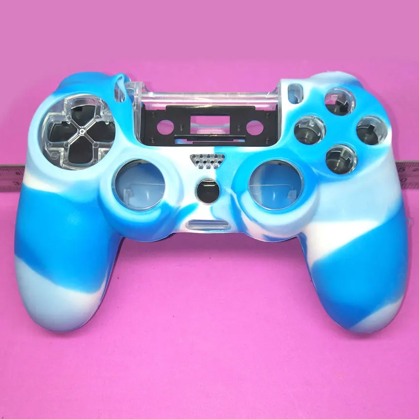 Для SONY Игровые приставки 4 PS4 контроллер камуфляж Мягкая силиконовая оболочка