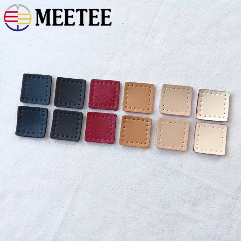 Набор аксессуаров Meetee 5 пар 2 8*2 8 см из натуральной кожи с квадратной