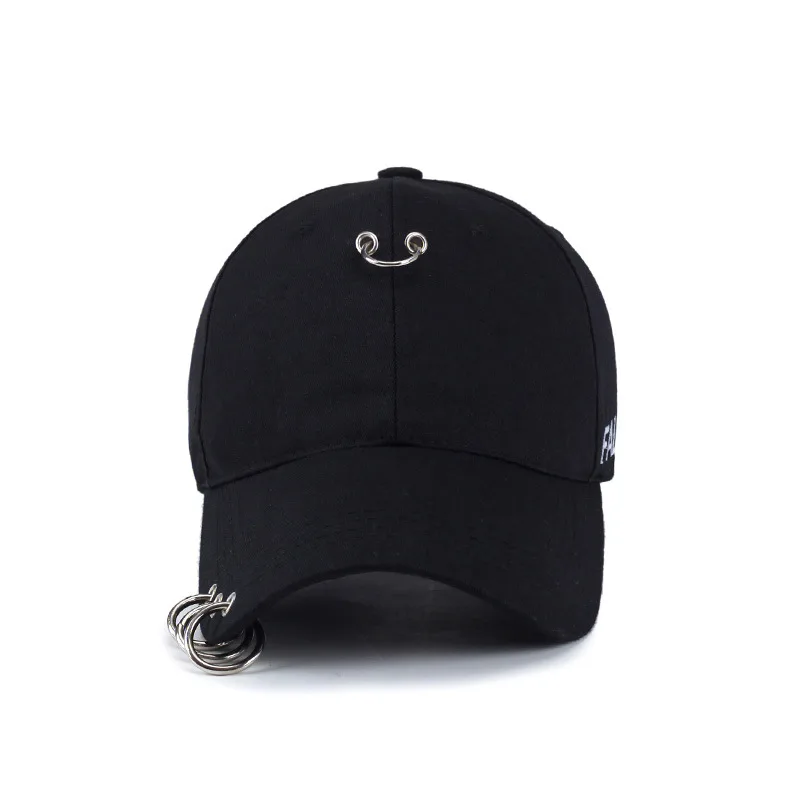 Гладить кольцо Кепки Для женщин Бейсбол с золотые кольца Цвет Snapback хип хоп Шапки